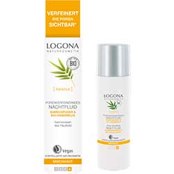 Logona Organik Matlaştırıcı Gündüz Fluidi  Bambu Tozu & Hamamelis  Karma Cilt  30ml