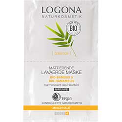Logona Organic Mattifying Lava Soil Mask 2x7 5ml