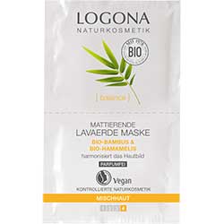 Logona Organik Matlaştırıcı Rhassoul Killi Maske  Bambu Tozu & Hamamelis  2x7 5ml