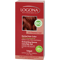 Logona Organic Herbal Hair Color Powder (Henna Red)