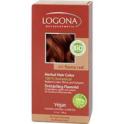 Logona Organic Herbal Hair Color Powder  Flame Red 