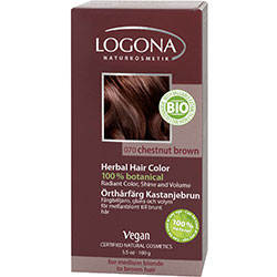 Logona Organic Herbal Hair Color Powder  Chestnut Brown 