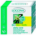 Logona Organic Daily Care Sensitive Skin Cream  Aloe  Vanilla  100ml