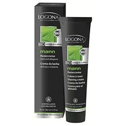 Logona Organic Man Shaving Cream  Ginkgo & Caffeine  75ml