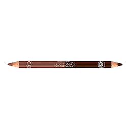 Logona Organic Double Eyeliner Pencil  01 Coffee 