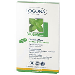 Logona Organic Mint & Witch Hazel Cleansing Mask 4x15ml