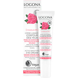 Logona Organic Active Smooting Eye Cream  Rose & Kalpariane  Dry Skin  15ml