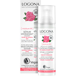 Logona Organic Active Smooting Moisturizing Serum  Rose & Kalpariane  Dry Skin  30ml