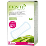 Masmi Organic Cotton Anatomical Panty Liners 30 Pcs