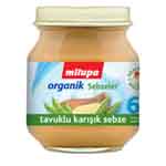 Milupa Organik Tavuklu Karışık Sebze 125gr