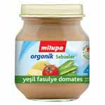 Milupa Organik Yeşil Fasulye Domates Kavanoz Maması 125gr