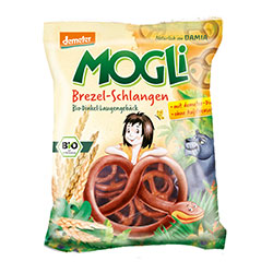 Mogli Organic Spelt Pretzel-Snakes 50g