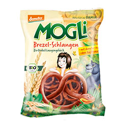 Mogli Organik Tuzlu Simit Kraker  Kavuzlu Buğday Unu  50gr