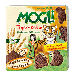 Mogli Mogli's Organic Tiger Biscuits with Cocoa 125g