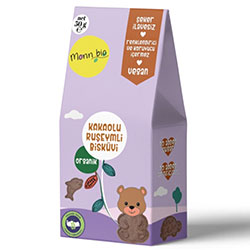 Monn Bio Organic Cacao & Wheat Germ Cookie 50g