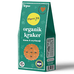 Monn Bio Organik Kinoalı Zeytinyağlı Kraker 60g