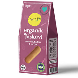 Monn Bio Organic Ginger Almond Cinnamon Biscuit 60g