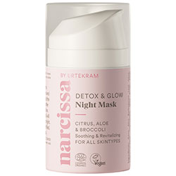 Narcissa by Urtekram Detox & Glow Gece Maskesi  Tüm Cilt Tipleri  50ml