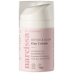 Narcissa By Urtekram Detox & Glow Day Cream (Hydration &Radiance, All Skin Types) 50ml