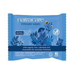 Natracare Organic Intimate Wipes 12 Pcs