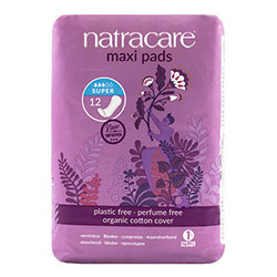 Natracare Organic Pads (Maxi Pads, Super) 12 Pcs