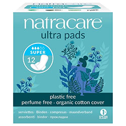 Natracare Organic Pads  Ultra  Super  12 Pcs