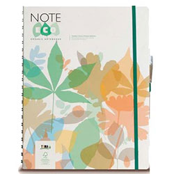 NOTE ECO Ekolojik Spiralli Defter  Çizgili  19 8x27 5  Renkli Kapak  144 Yaprak