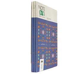 NOTE ECO Ekolojik Defter  3'lü SET Düz+Kareli+Çizgili  19 8x27 5  Mor Kapak  64 Yaprak