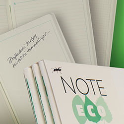 NOTE ECO Ecological Block Note (Ruled, 7.0x10.7, Purple Cover) 50 Sheets