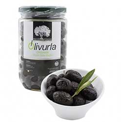 Olivurla Organic Black Olive 450gr