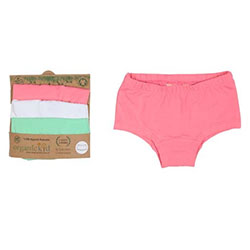 OrganicKid Panties  3 Pcs   Girl  4 Age 