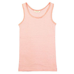 OrganicKid Undershirt (Stripe Salmon) (6 Age)