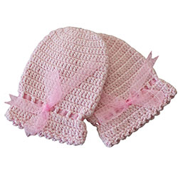 Organic Bonny Baby Organic Handmade Gloves (Pink)