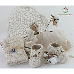 Organic Bonny Baby Organic Handmade Gift Pack (Cream)