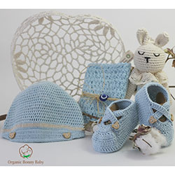 Organic Bonny Baby Organic Handmade Gift Pack (Blue)