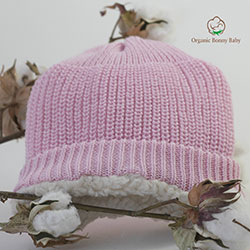 Organic Bonny Baby Organic Handmade Hat (0-2 Years, Pink)