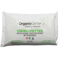 Organic Circle Organic Baby Wipes  Fragrance Free  With Aloe Vera & Olive Oil  72Pcs