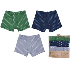 OrganicKid Panties (Boys, 3 Pcs) (6 Age)