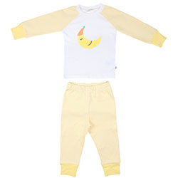 OrganicKid Organic Pajamas (Moon, Yellow, 2 Age)