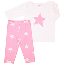 OrganicKid Organic Tight Pack (Pink Star, 6 Age)