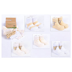 OrganicKid Organic Sock (5 Pcs, Koala, 0-6 Months)