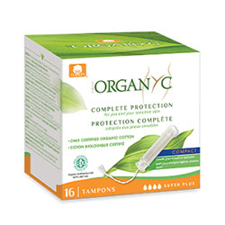 ORGANYC Organic Tampon  Compact Aplicator  16 Pcs  Super Plus 