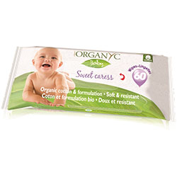 ORGANYC Baby Cotton Wipes  60 Pcs 