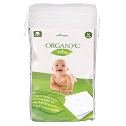 ORGANYC Baby Cotton Squares 60 Pcs