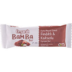 OTS Organic Bamba Fruit Bar  Hazelnut & Cacao  30g