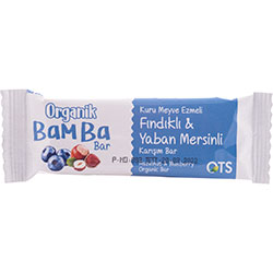 OTS Organic Bamba Fruit Bar  Hazelnut & Blueberry  30g