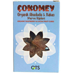 OTS Organic Çokomey Raspberryy & Cocoa Fruit Cubes 25g