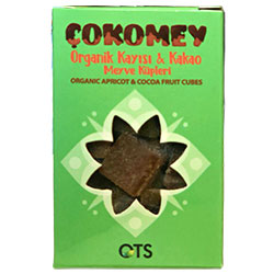 OTS Organic Çokomey Apricot & Cocoa Fruit Cubes 25g