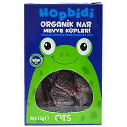 OTS Organik Hopbidi Nar Meyve Küpleri  Yumuşak Şeker  25g