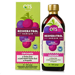 OTS Organik Propolisli Çekirdekli Üzüm Özü  Resveratrol  180ml